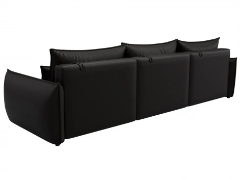 Диван прямой Лига-051 НПБ Лонг (ЛДСП,Брус,Фанера/Пластик/Экокожа/Коричневый) Лига Диванов 129883