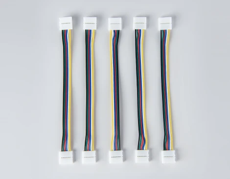 Соединитель гибкий Ambrella Illumination GS7851 двухсторонний для светодиодной ленты 5050 12/24V (6 конт.) 150 мм