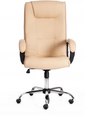 Кресло MAXIMA Хром (22) кож/зам, бежевый, 36-34 Tetchair 19514