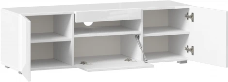 Тумба ТВ Бруклин, 1200 белый глянец, Любимый дом