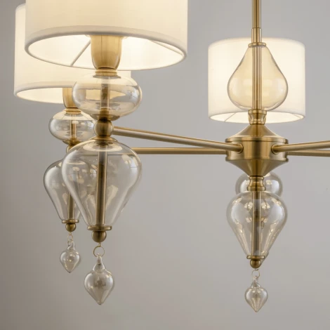 Потолочная люстра на штанге Freya Raise FR5369CL-05BS (220V, круглые)