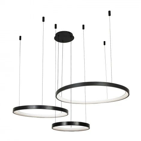 Подвесной светильник светодиодный с регулировкой цветовой температуры LED4U L8806-800-580-380 BK