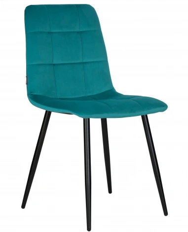 Стул обеденный DOBRIN CHILLY (Морской волны Holland 56, основание черное)