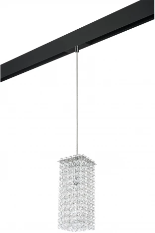 Трековый светильник однофазный 220V Lightstar Cristallo PRO795424 (хрусталь)