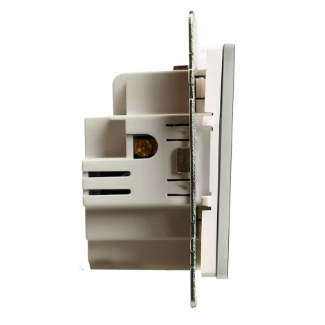 Выключатель сенсорный двухклавишный (черный) Stekker Катрин 50273