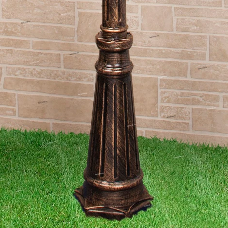 Наземный фонарь Elektrostandard Andromeda черное золото GLYF-8024F/3 (220V, под старину, IP44)