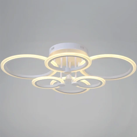 Потолочная люстра светодиодная на штанге с пультом регулировкой яркости и цветовой температуры Reluce 09503-0.3-06 WH (220V)