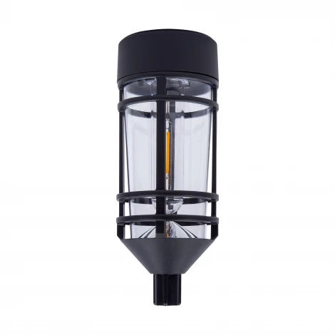 Садовый светильник на солнечной батарее «Винтаж», 1 филаментная лампа. Теплый белый свет. 1*ААA Ni-Mh аккумулятор в/к. IP44 Uniel USL-S-189/PT480 VINTAGE