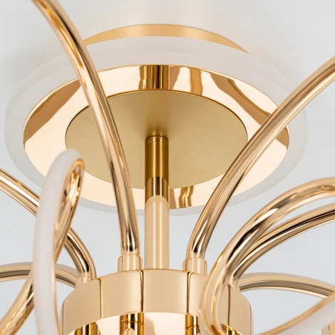 Потолочная люстра RGB на штанге Citilux Salma Smart CL224A172 (LED, 220V, голосовое управление, пульт управления, управление смартфоном, умный дом - Алиса, Маруся, Экосистема Сбер)