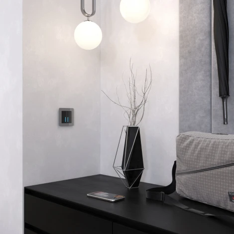 Рамка на 1 пост Acrylic (графит) Werkel W0012704 (a059319)