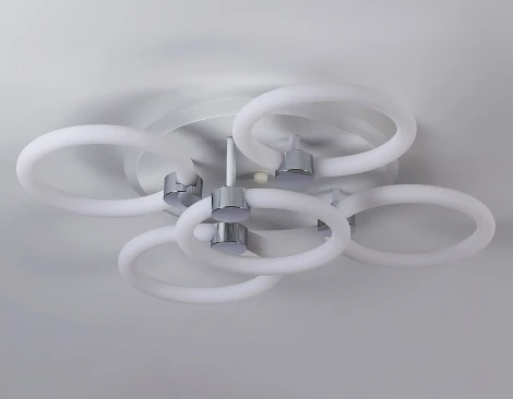 Потолочная светодиодная люстра RGB Ambrella Acrylica FA3841 (220V, пульт управления)