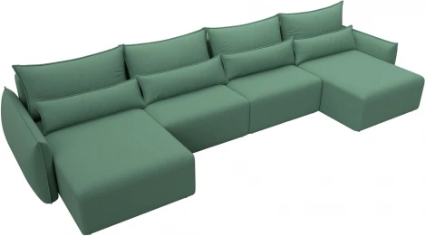 Диван П-образный Лига-051 НПБ Лонг Лига Диванов (Рогожка) арт.128689