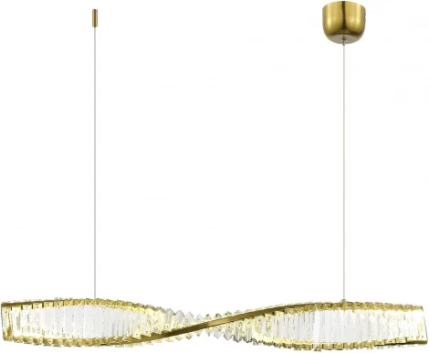 Подвесной светильник ST Luce Elica SL6205.313.01 Латунь/Прозрачный LED 1*21W 3000K (220V, на тросе)