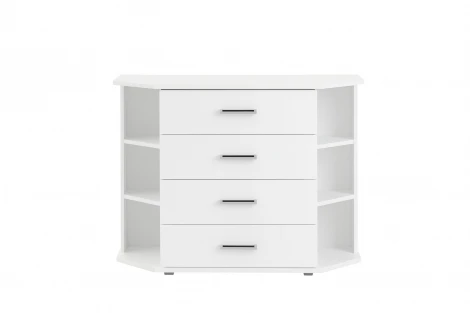 Комод ТЭКС угловой Катрин 7, белый
