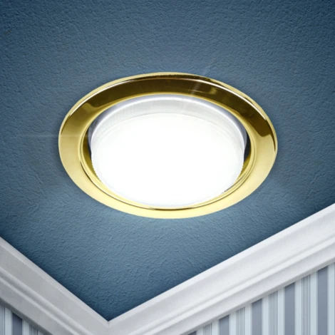 Встраиваемый точечный светильник ЭРА KL35 GD-10 /1 (220V, круглые)