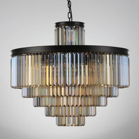 Подвесная люстра Citilux Мартин CL332152 (220V, хрусталь, на цепи, круглые)