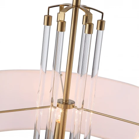 Подвесной светильник ST Luce SL1403.303.05 Опал Латунь/Прозрачный E27*5 40W