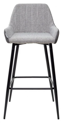 Барный стул M-City PUNCH теплый серый TRF-08/ экокожа серая сталь RU-07