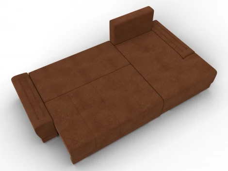 Диван угловой Лига-119 угол правый (ДСП,Брус,Фанера,ЛДС,Велюр/Терракотовый) Лига Диванов 137097