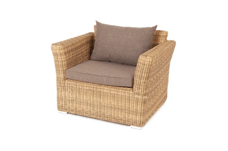 Кресло из искусственного ротанга, цвет соломенный 4SIS Капучино YH-C1130W-3