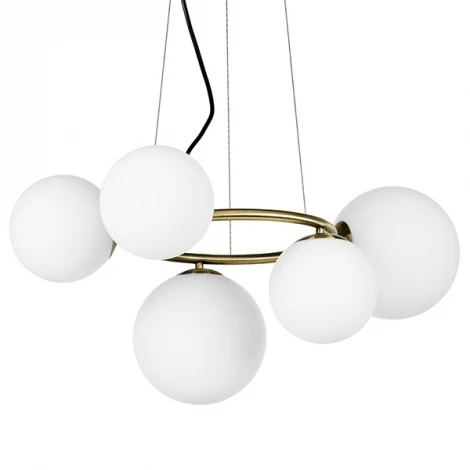 Подвесная люстра Lightstar Globo 815051 (220V, на тросе, шарики, молекулы)