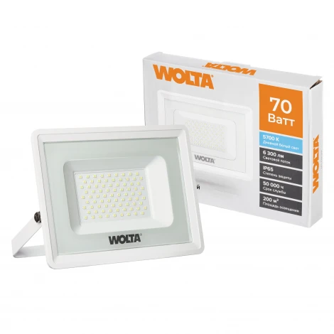 Светодиодный прожектор Wolta WFL-70W/06W 70Вт 5700К IP65 6300лм белый