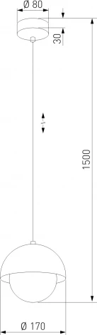Подвесной светильник TK Lighting Bono 10205 (220V, на проводе, шар)