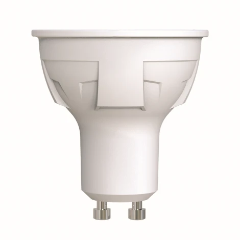 Лампочка светодиодная полусфера белая GU10 6W 4000K Uniel LED-JCDR 6W/NW/GU10/FR/DIM PLP01WH