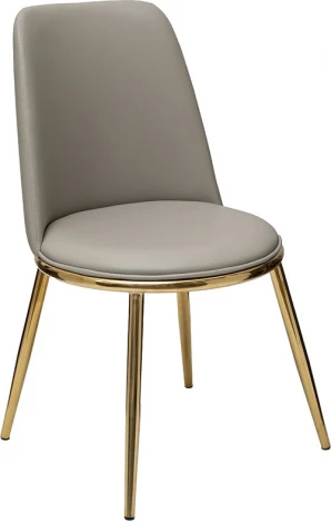 Стул экокожа бежевый/золото 48*56*86см Garda Decor арт.76AR-24005