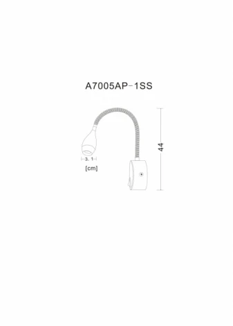 Спот Arte Lamp Scorcio A7005AP-1SS (LED, 220V)