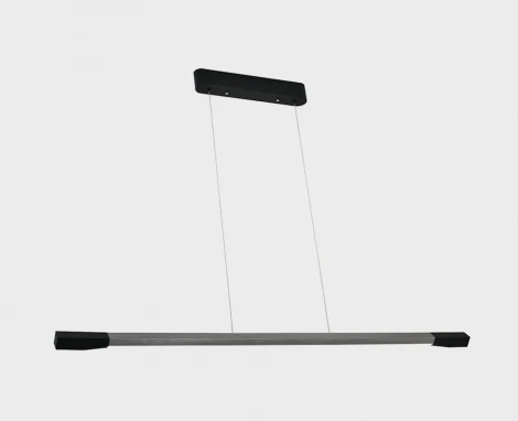 Подвесной линейный светильник светодиодный Italline IT013-6020 black/silver 3000K (220V, на проводе)