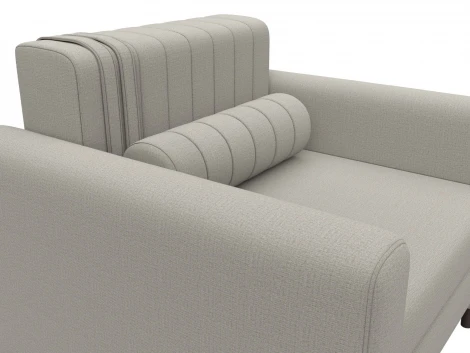 Кресло Лига-070 (ЛДСП,Брус,Фанера/Дерево/Рогожка/Бежевый) Лига Диванов 132542