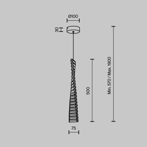 Подвесной светильник светодиодный хрустальный Modelux MODESTYLE MS.88910.1 BS