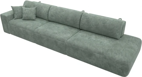 Диван прямой Лига-036 НПБ Модерн Лонг подлокотник слева Лига Диванов (Велюр) арт.127686L