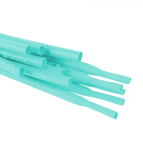 Трубка термоусадочная 6,0/3,0 мм длина 100 см. (зеленый) Stekker 50259