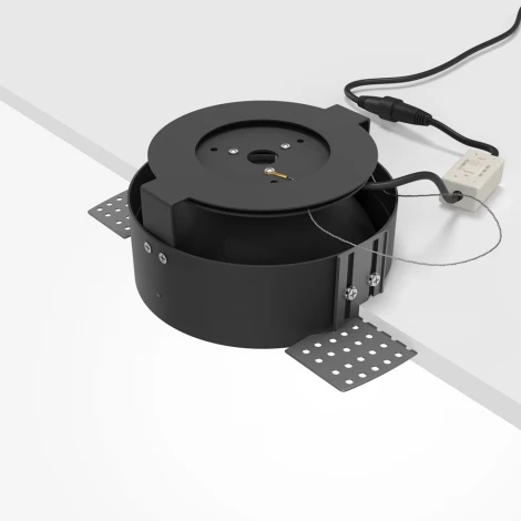 Встраиваемый светильник под гипсокартон Maytoni Move DL060-9W3-4-6K-TRS-B (LED, 220V, круглые)
