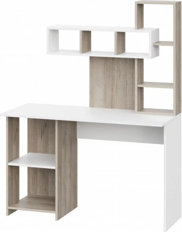 Компьютерный стол Woodville Эфес дуб крафт серый / белый (ЛДСП) арт.600834