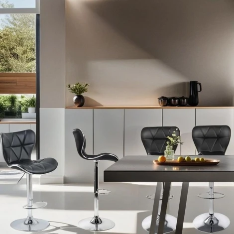 Стул Hesby Serenity Echo (комплект 4 шт) черный, хром