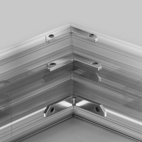 Комплект уголков 90° горизонтальных (2 соединителя + 4 винта) для профиля TRA034MP-2S-1 (магнитный) Maytoni Technical TRA034CL-MP-1