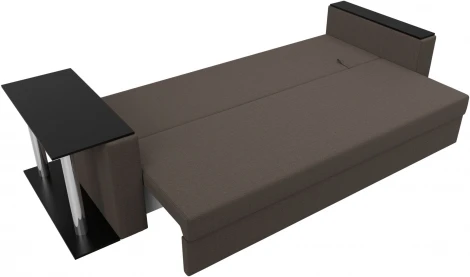 Диван прямой Атланта Лайт со столом слева Лига Диванов (Рогожка) арт.126161L