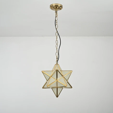 Подвесной светильник Star Frosted Glass Imperiumloft 40,1574 (73573-22) (220V, на цепи, звезды)