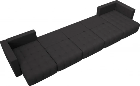 Диван П-образный Лига-052 НПБ МегаЛонг Лига Диванов (Замша) арт.128881