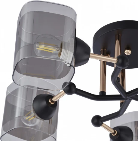 Потолочная люстра на штанге Arte Milano AMALFI 324308/5 BK+FG (220V)