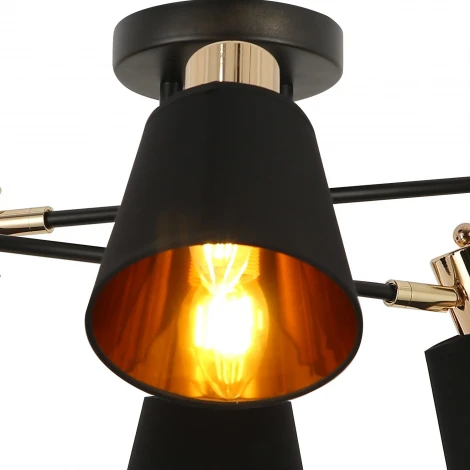 Потолочная люстра на штанге ILLUMICO IL6116-6COU-79 BK GD Abelie (220V)