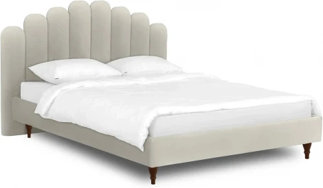 Кровать Queen II Sharlotta L 1600 ОГОГО (арт.577043), (Ткань/Белый)