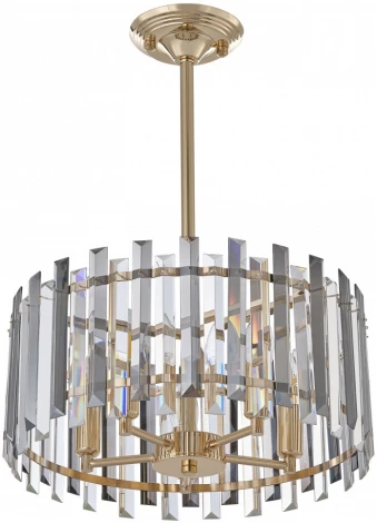 Подвесная люстра хрустальная на штанге Arte Milano Sorrento-5209 375209/5/350/390 GD (220V)