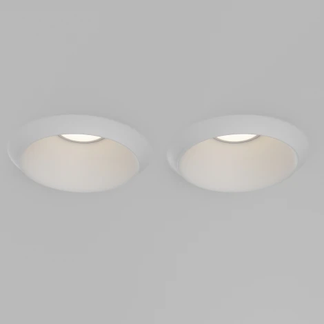 Встраиваемый светильник под гипсокартон Maytoni Gyps Modern DL124-GU10-02-TRS-W (220V)