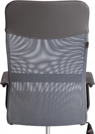 Кресло PRACTIC (мп) (Флок,Искусственная кожа  /Серый)