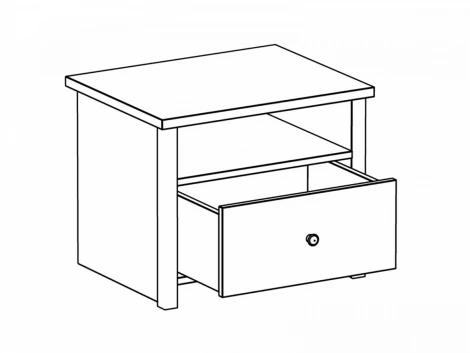 Тумба прикроватная Village ОГОГО 331614