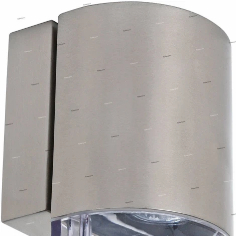 Светильник настенный уличный Horoz Gardenya, 1 плафон, никель с прозрачным